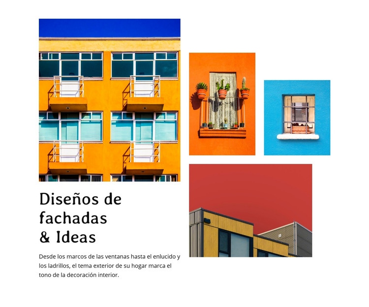 Diseño de Fasade Maqueta de sitio web