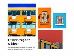 Sidwebbplats För Fasad Design