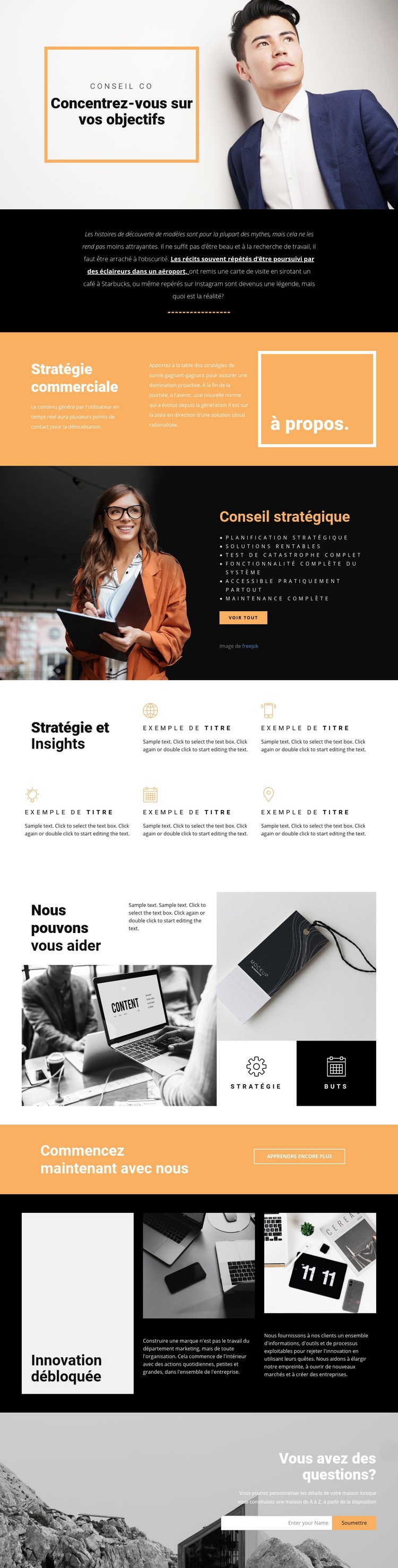 Objectifs pour les entreprises modernes Conception de site Web