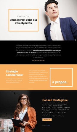 Objectifs Pour Les Entreprises Modernes - Modèle De Site Web Professionnel Premium