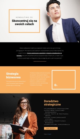 Cele Nowoczesnego Biznesu - Szablon Strony Biznesowej Premium