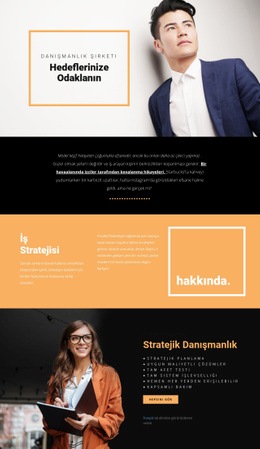 Modern Işletmeler Için Hedefler - HTML5 Şablonu