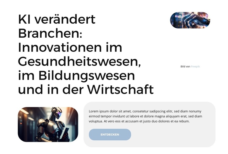 Zukunftssichere KI-Lösungen WordPress-Theme