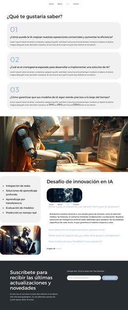 La IA Transforma Las Industrias - Plantillas De Sitios Web Personales