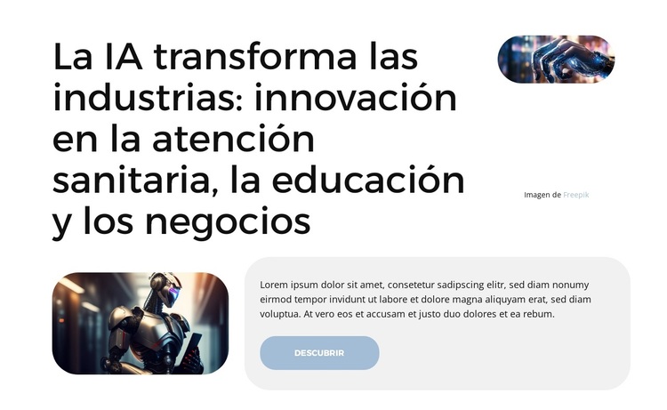 Soluciones de IA preparadas para el futuro Tema de WordPress