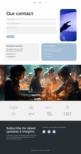 AI Innovation Challenge - Html Code Example by Nicepage