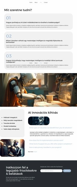 AI Transforming Industries Teljes Szélességű Sablon