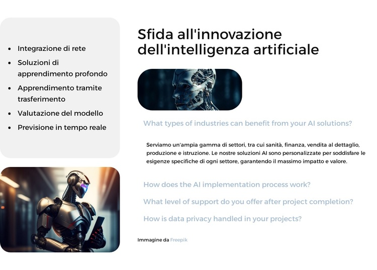 Campionato di modellazione predittiva Tema WordPress