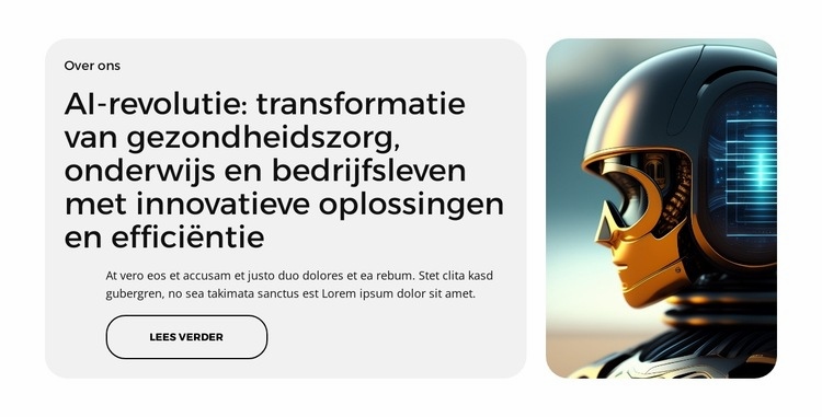 Moderne bedrijven Website mockup