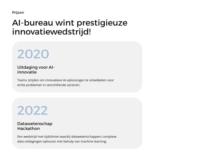 Data-analyse en inzichten Website sjabloon