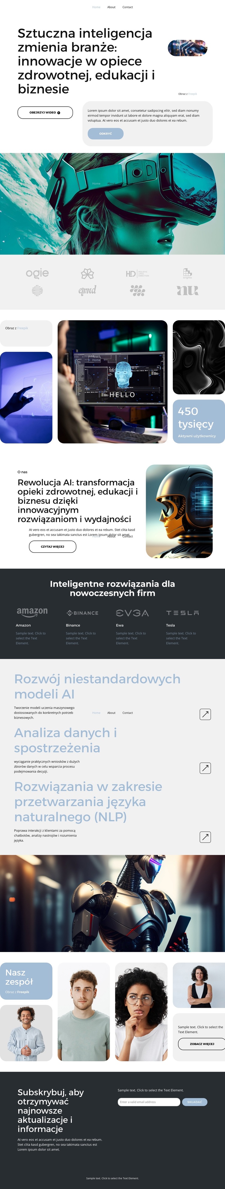 Rozwiązania AI Motyw WordPress