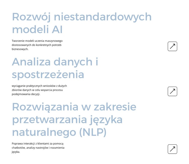 Przekształcanie danych w Szablon HTML