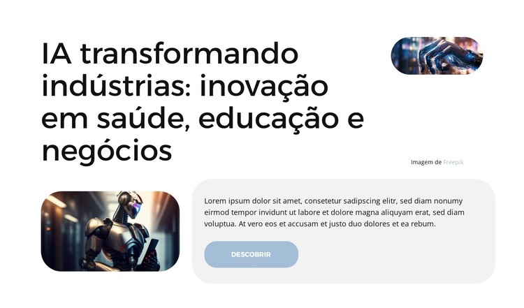 Soluções de IA prontas para o futuro Template CSS