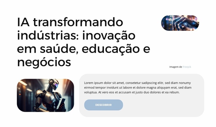 Soluções de IA prontas para o futuro Template Joomla