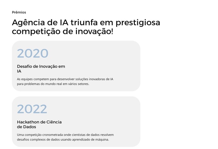 Análise de dados e insights Modelo de site