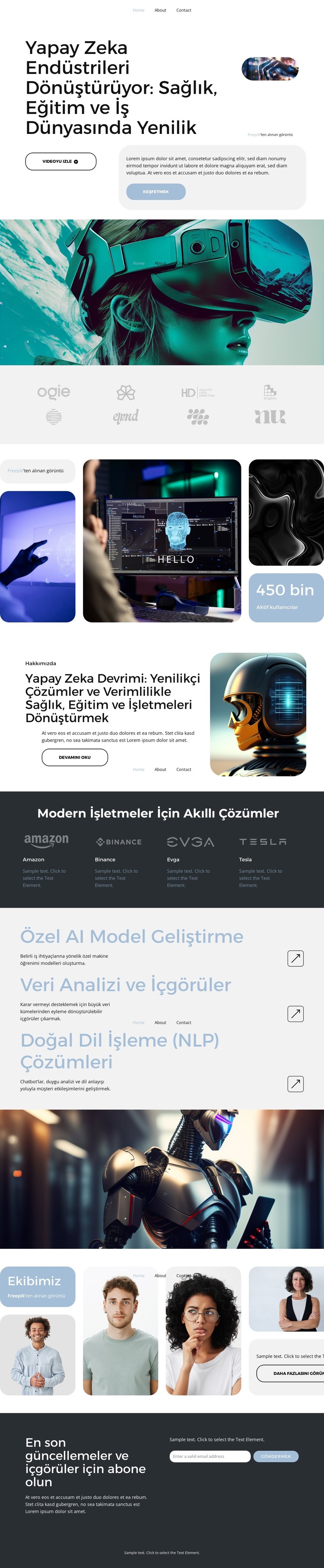 AI Çözümleri CSS Şablonu