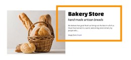 Bakery Food Store Basic CSS Template