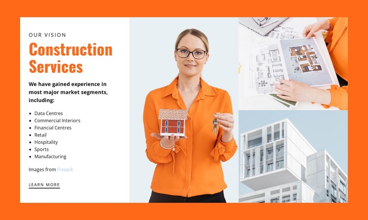 Building and construction services CSS Template