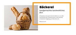 HTML5-Design Für Bäckerei Lebensmittelgeschäft