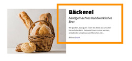Bäckerei Lebensmittelgeschäft – Fertiges Website-Design