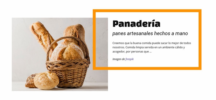 Tienda de alimentos de panadería Creador de sitios web HTML