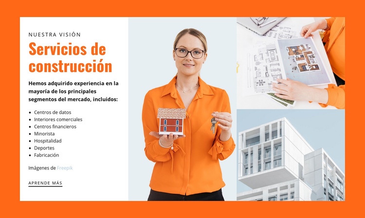 Servicios de edificación y construcción Diseño de páginas web