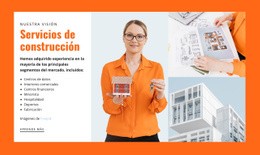 Servicios De Edificación Y Construcción - Plantilla De Maqueta De Sitio Web