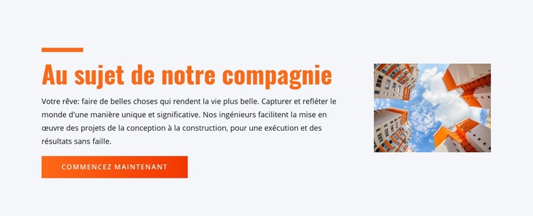 Construction et planification spécialisées Modèle CSS