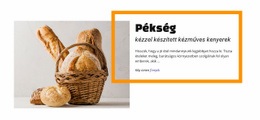 Sütőipari Üzlet - Többcélú Webdesign