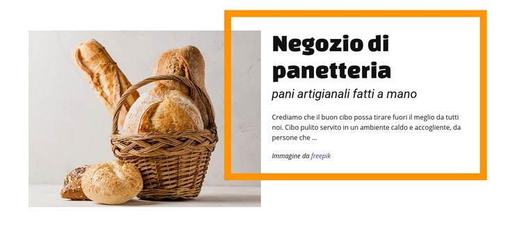 Negozio di prodotti da forno Modello CSS