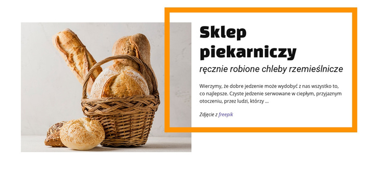 Sklep spożywczy piekarnia Motyw WordPress