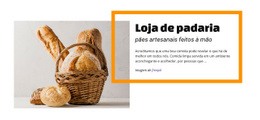 Loja De Comida De Padaria - HTML Layout Builder