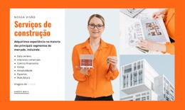 Design De Site Incrível Para Serviços De Construção Civil