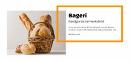 Bagerimataffär - HTML- Och CSS-Mall