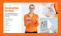 Building And Construction Services - Drag & Drop Web Page Design