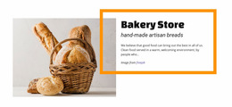 Website Builder For Bakery Food Store