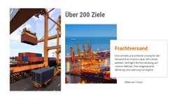 Responsive HTML Für Seefracht, Luft Oder Schiene