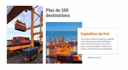 Fret Maritime, Aérien Ou Ferroviaire - HTML Creator