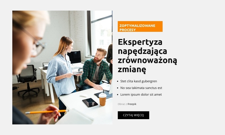 Zoptymalizowane procesy Motyw WordPress