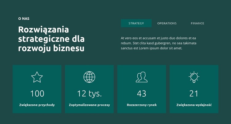 Zwiększone przychody Szablon witryny sieci Web