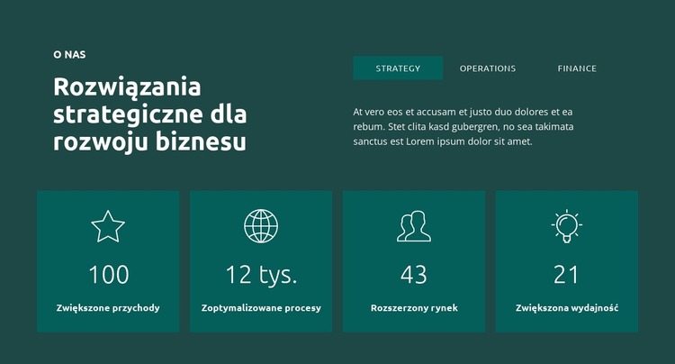 Zwiększone przychody Szablon Joomla