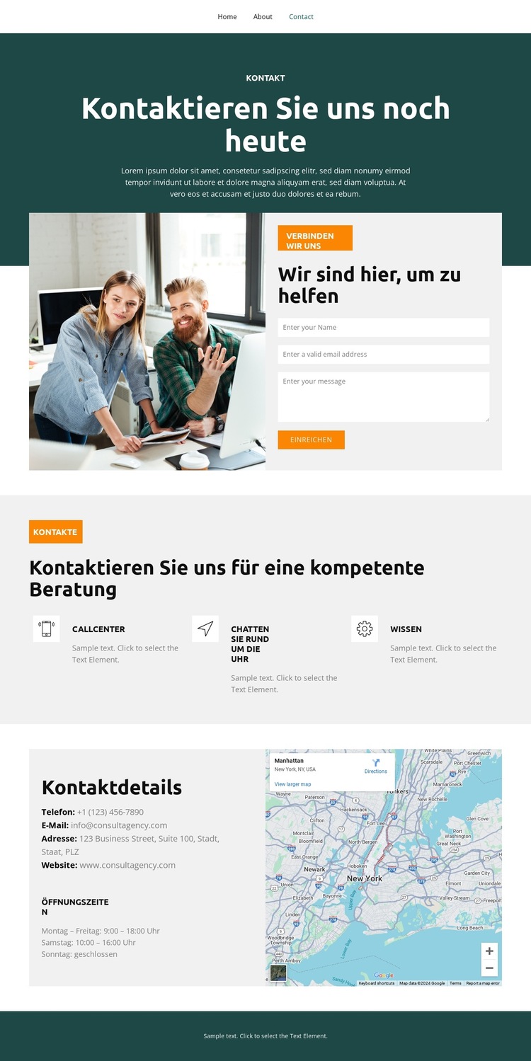 Geschäftserfolg vorantreiben Website-Vorlage