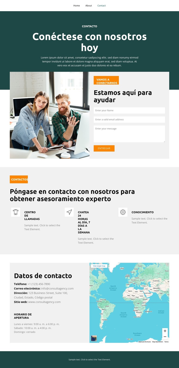 Impulsando el éxito empresarial Plantilla de sitio web