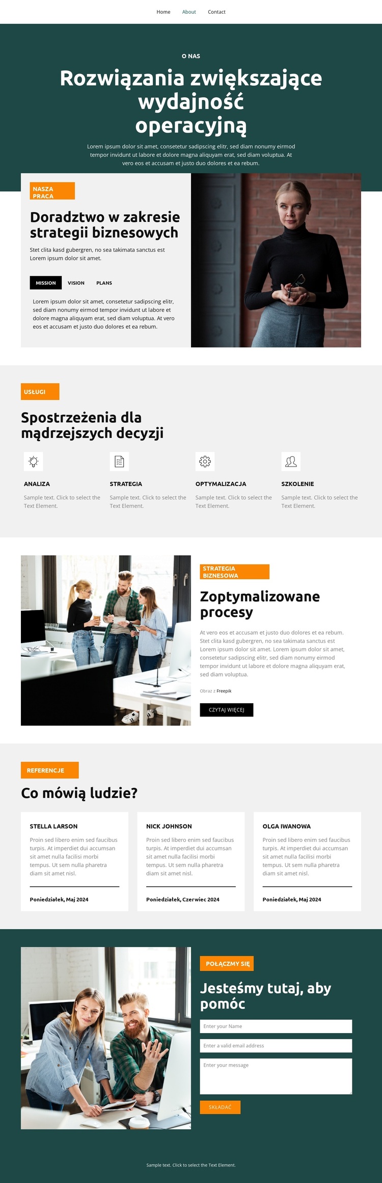 Wspieranie strategicznych decyzji Motyw WordPress