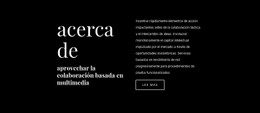 Texto Comercial Sobre Fondo Oscuro - Diseño Web Polivalente