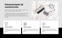 Entrenamiento De Construcción - Plantilla HTML5, Responsiva, Gratuita