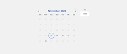 Calendario Simple - Fantástico Tema De WordPress