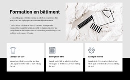 Formation En Bâtiment - Modèle HTML5, Réactif, Gratuit