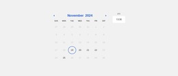 Calendrier Simple - Modèle Joomla Facile À Utiliser