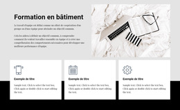 Formation En Bâtiment - Modèle De Site Web Gratuit